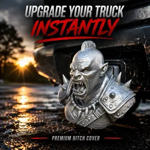 Orc - Snap-in fit | 2” Tow Hitch Cover | Premium Truck Accessory