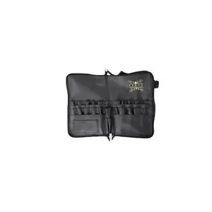 Brush Apron with Zip Closure - Black, Includes Zip Closure, Versatile Design for keeping your makeup brushes organized