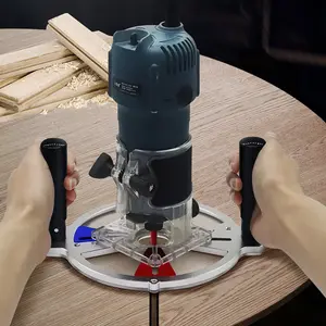 Woodworking Trimming Machine Milling Groove Jig Base Universally Chamfering Milling Base Slotting Groove Engraving Guide Support - Trimming Balance Board Flip Board