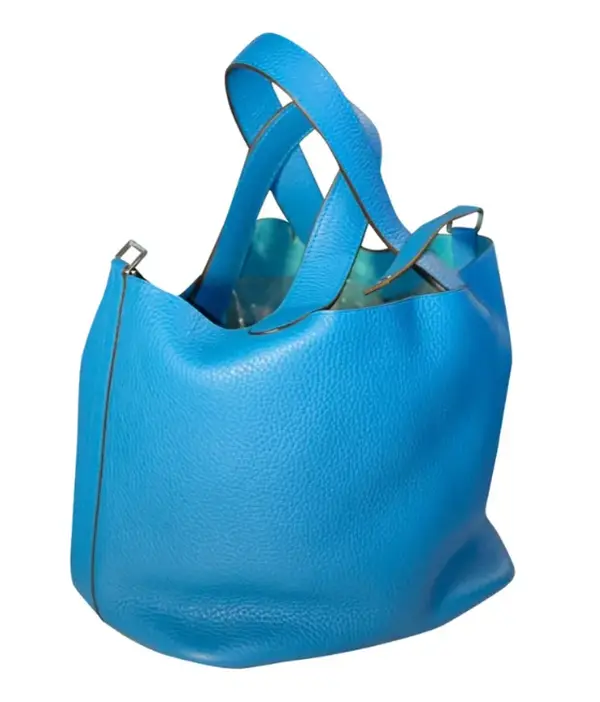 Pre-owned HERMÈS Leather Tote Bags Picotin handbag 4000042189608