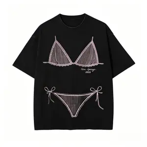 Bikini Graphic Washed T-shirt ,Last Splash Seashells and Wedding Bells, Bikini Body Illusion Shirt, Funny Summer Vacation Coverup
