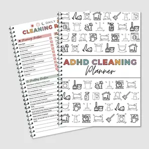 Cleaning Schedule Planner, 1 Count Annual Cleaning Checklist Planner, Make Cleaning Planned and Fun to Achieve Planner Notebook