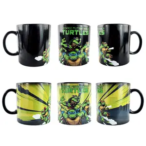 Teenage Mutant Ninja Turtles Ceramic Mug Heat Change 15 oz TMNT Coffee Cup