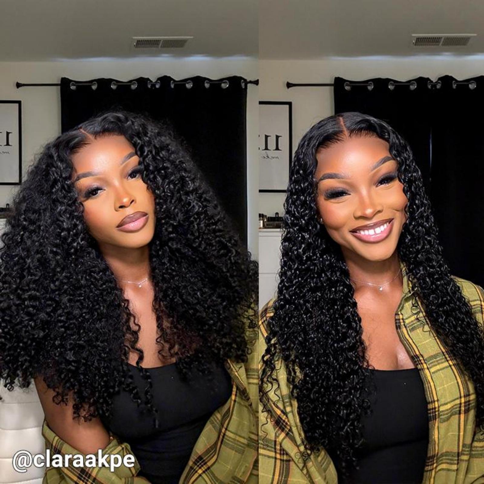 Wiggins Hair Pre Cut Ready And Go Wig Glueless Curly Wig Pre Bleached Pre Plucked 7x4 Closure Wig 13x4 HD Lace Frontal Wig Human Hair Dealsforyoudays
