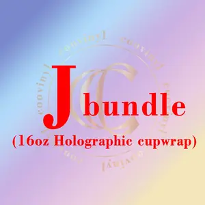 J Box 10 PCS Holographic UV DTF Cup Wraps for 16OZ Tumblers Waterproof Acrylic Wraps for Cups Glasses &Smooth Objects Vivid Colors Strong Adhesion CustomizableStickers Decal Sticker Art Crafts Kit