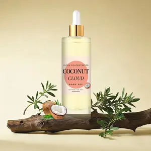 Ultra Concentrated Coconut Cloud Body Oil, Rich in Vanilla, Shea Butter, Coconut & Olive Oils, Unisex, Non-Alcoholic, Fast Absorption
