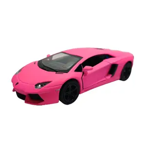 KINSMART 1:36 Lamborghini Aventador Pink Die Cast Metal Model Car