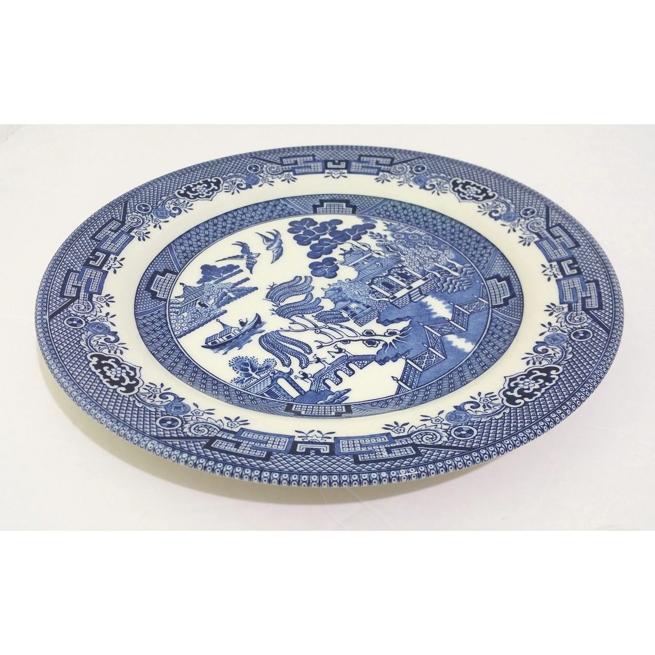 Churchill Blue Willow Salad Plates - Set Of 4 Made In England