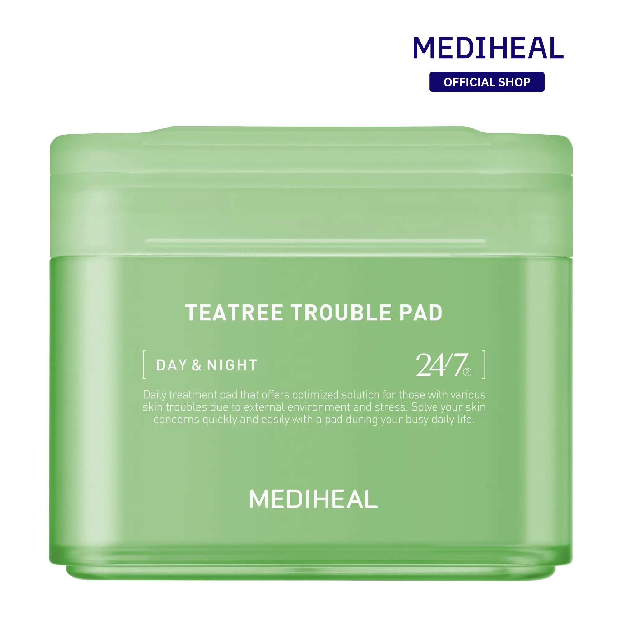 MEDIHEAL OFFICIAL Teatree Trouble Pad Vegan Sensitive Redness Calming Skin Repair Daily Tonerpads