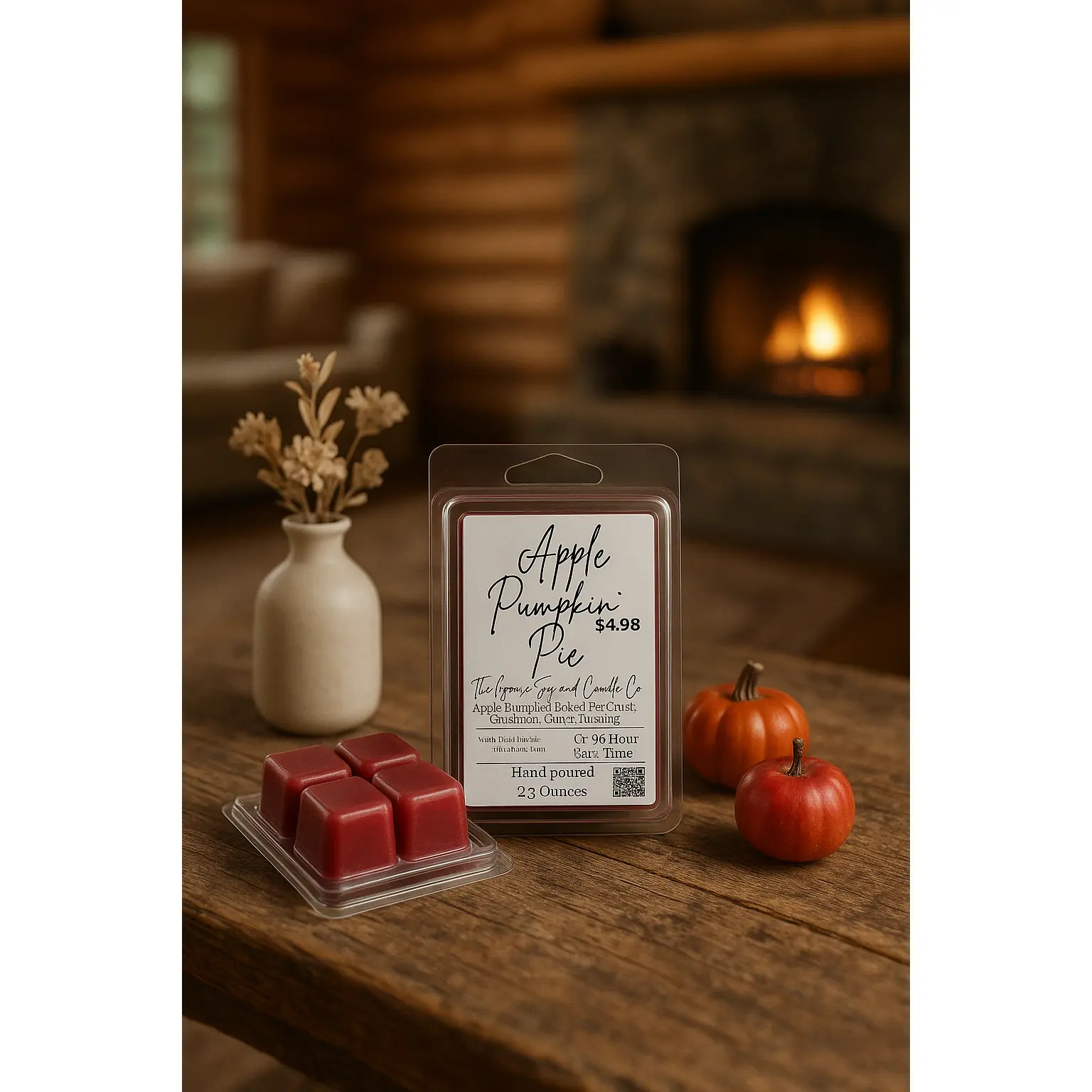 Apple Pumpkin Pie Wax Melt for Cozy Fall Scents