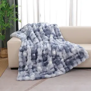 Light Beige Cozy Faux Fur Throw Blanket for Living Room Bedroom 50x60 Thick Ultra Soft Aesthetic Fuzzy Throw Blanket Fluffy Furry Bed Comforter Home Decor 860 GSM