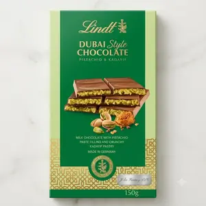 Linatt Dubai Chocolate 150g golden bar Linatt Dubai Chocolate 150g golden bar