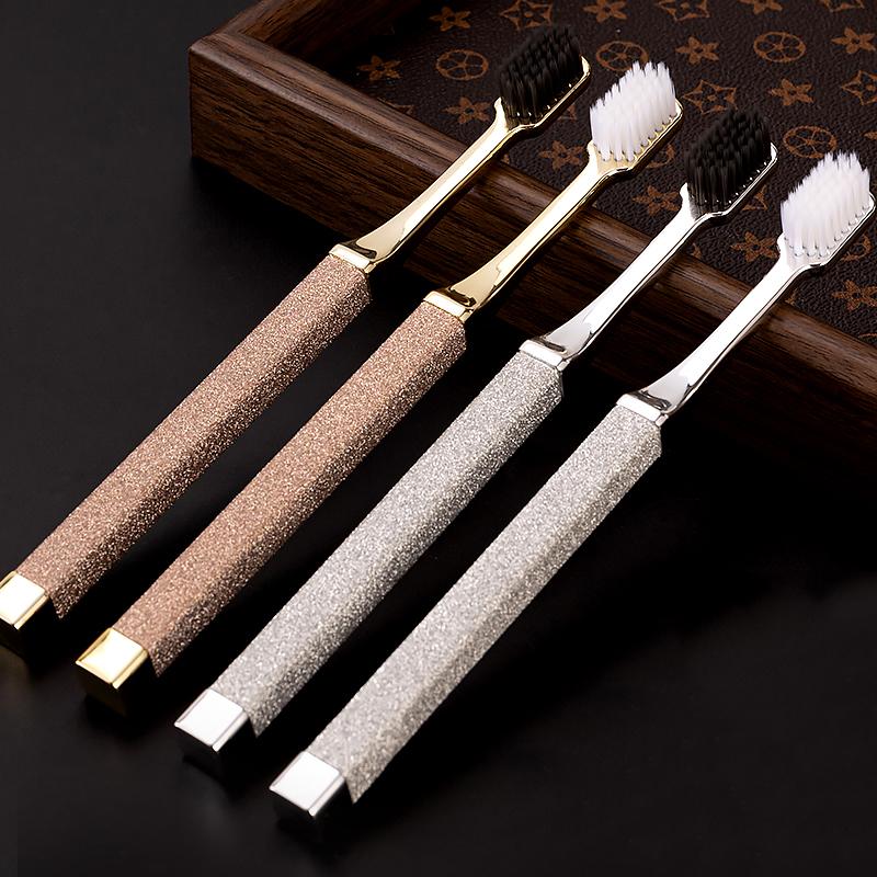 6-Pack of Luxurious Adult Soft Toothbrush for Adults Helps Whiten Teeth