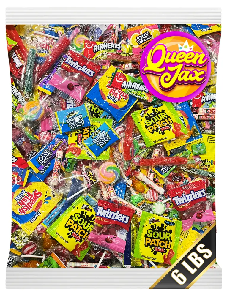 Assorted Candy Variety Pack - 6 lb - Individually Wrapped - Large Bulk Candies For Party Bags (Candy Selection May Vary From Picture)