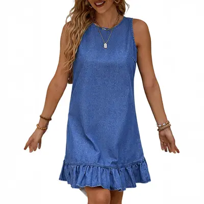 Missguided Sleeveless Denim Dress - TikTok Shop Missguided Sleeveless Denim Dress - TikTok Shop