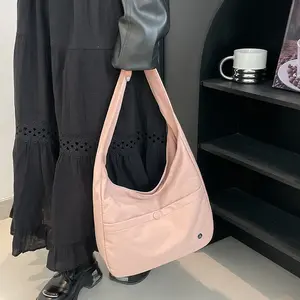 Dumpling Bag 2025 New Model Nylon Fabric Simple Versatile Large Capacity Shoulder Crossbody Bag Fashionable Simple Women's Bag