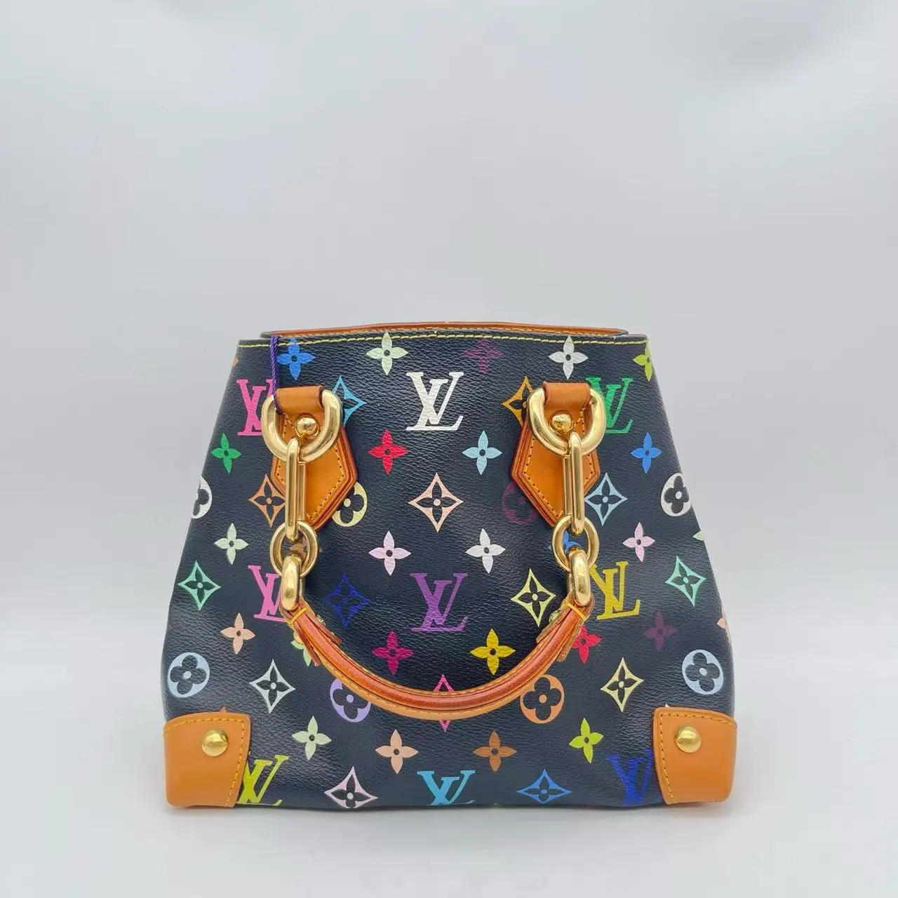 Pre-owned Louis Vuitton RL1 Monogram Multicolore Ursula Handbag (Black) 23477161