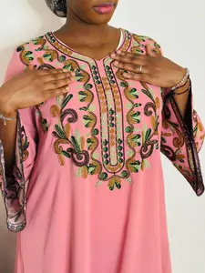 Nayla Grace – Blush Embroidered Kaftan