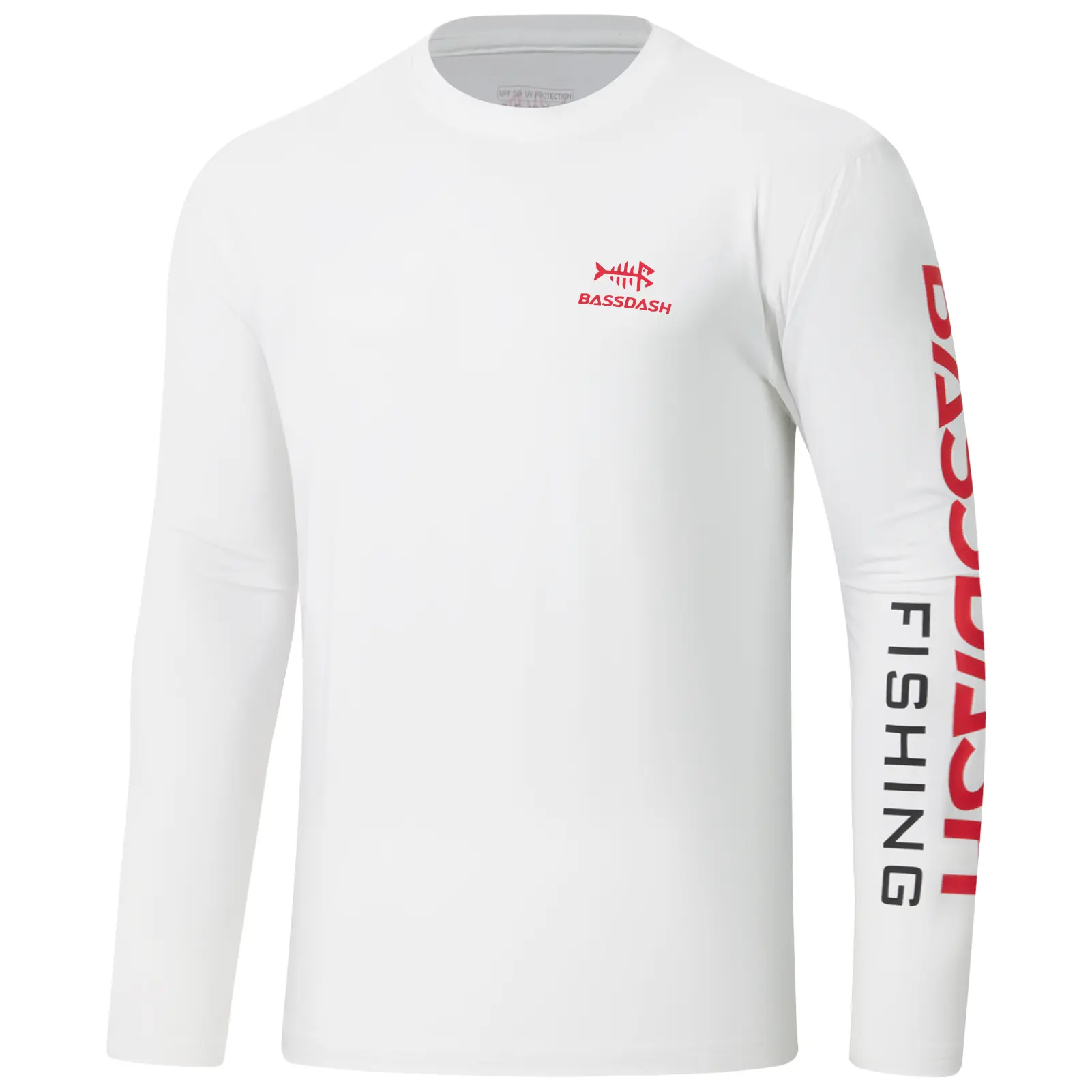 BASSDASH Men’s UPF 50+ Sun Protection Long Sleeve Shirts Quick Dry Performance SPF UV Shirt for Outdoors Fishing Hiking FS31M Lightweight Jersey Athletic Techwear Base Layer Top Sports Top Everyday Activewear