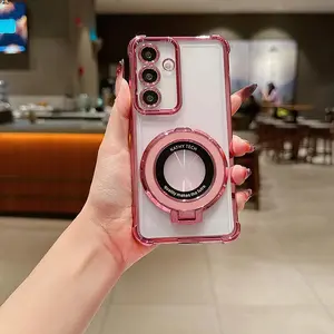 Solid color with bracket phone case Case is Suitable For VIVO V25PRO5G/V23PRO5G/V235G/S16PRO/S16/S15E/S15PRO/S15/S12PRO/S12/U3/T1X/T15G/IQOOU1X with TPU Shock proof, Fashionable and durable design