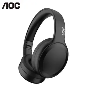 AOC ACH2521 Over-Ear Wireless Headphones with Bluetooth 5.4, Low Latency, Folding Storage, Immersive Sound, Clear Voice Calls, Breathable Ear Muffs, Intelligent Compatibility with Various Systems, Audio Headset for Music & Phone Calls