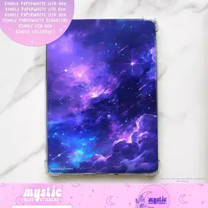 Kindle Insert For Clear Case, Kindle Accessaries, Decorate Your Kindle, Photo Card stock Print, Galaxy Sky