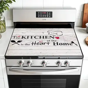 Non-Slip Rubber Oven Mat, Kitchenware, Kitchen Stove Panel Protector, Multi-Purpose Cooktop Cover, Fits Ovens, Washers, Dryers, Mouse Pad