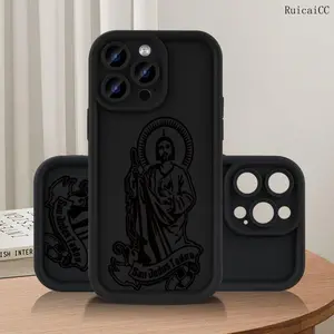 Jesus Pattern Phone Case, 1 Count Anti-drop Phone Protector Cover, Phone Accessories Compatible with iPhone 11 12 13 14 15 16 Pro Max