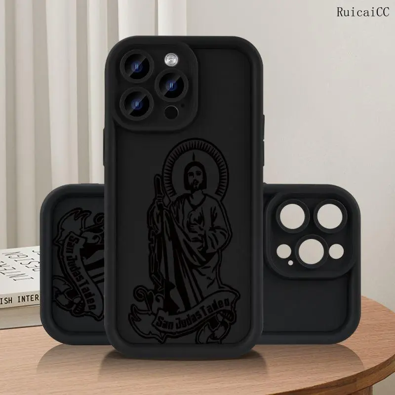 Jesus Pattern Phone Case, 1 Count Anti-drop Phone Protector Cover, Phone Accessories Compatible with iPhone 11 12 13 14 15 16 Pro Max