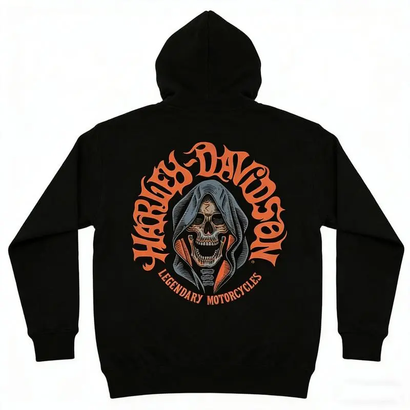 HD Legendary Motorcycles Casual Graphic Print Hoodie Menswear USB Heated Men's Winter Goku Streetwear Tees tiktok shop deals Sweatshirts