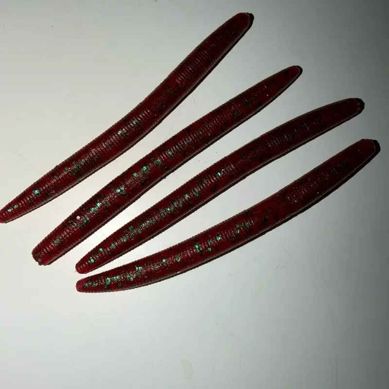 Crimson Crawler Senko Bass Lure - High-Quality Fishing Bait for Bass Fishing