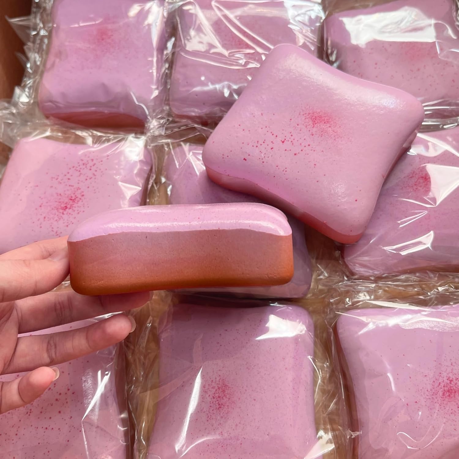 Super-Soft and Fluffy Berry Toast King, Ultra-Realistic Slow-Rise Squishy Toy, Stress-Relief Fidget for Bread Lovers, Perfect Gift, Squishy Series