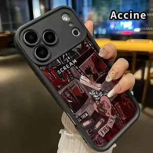 Phone Case for  iPhone 17 Pro Max 16 Plus 15 14 13 12 11 XR Air E Horror Movie Ode Pattern Full Lens Protector Rugged Durable Soft TPU Cover Gift for Boy