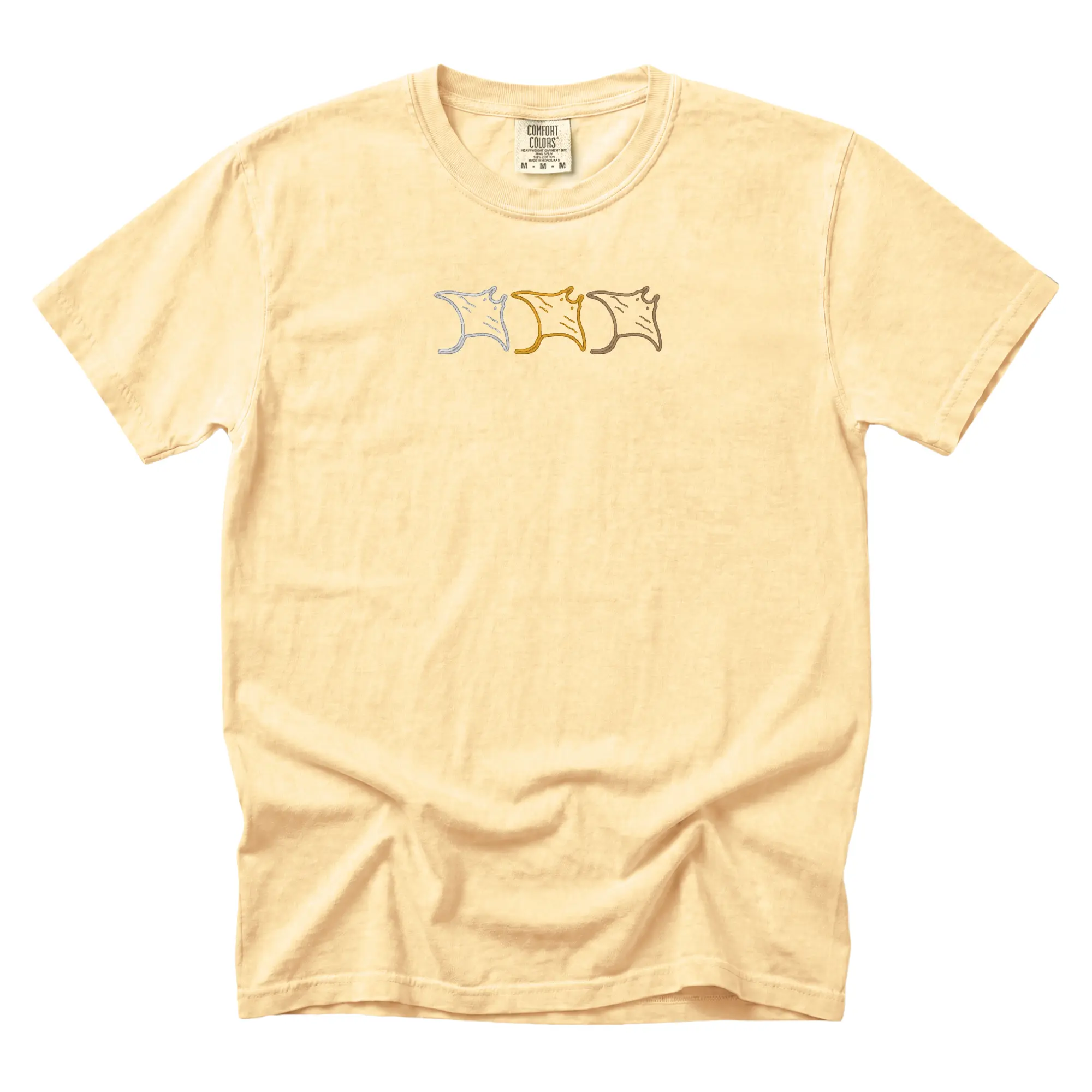 Embroidered Stingray Tshirt, Embroidered Shirt,  Summer Comfy Top