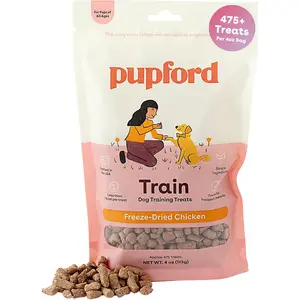 Pupford Freeze Dried Training Treats for Dogs & Puppies, 475+ Two Ingredient Bites (Chicken, 4 oz)
