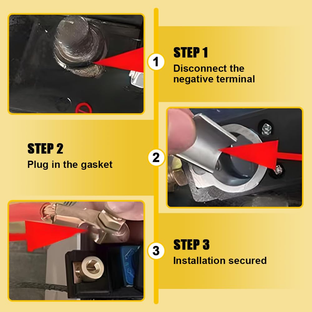 Heavy Duty Battery Disconnect Switch with Quick Release - Universal Master Isolator Kill Switch for Car, Boat, RV - Power Cut Off Shut Off Safety Switch