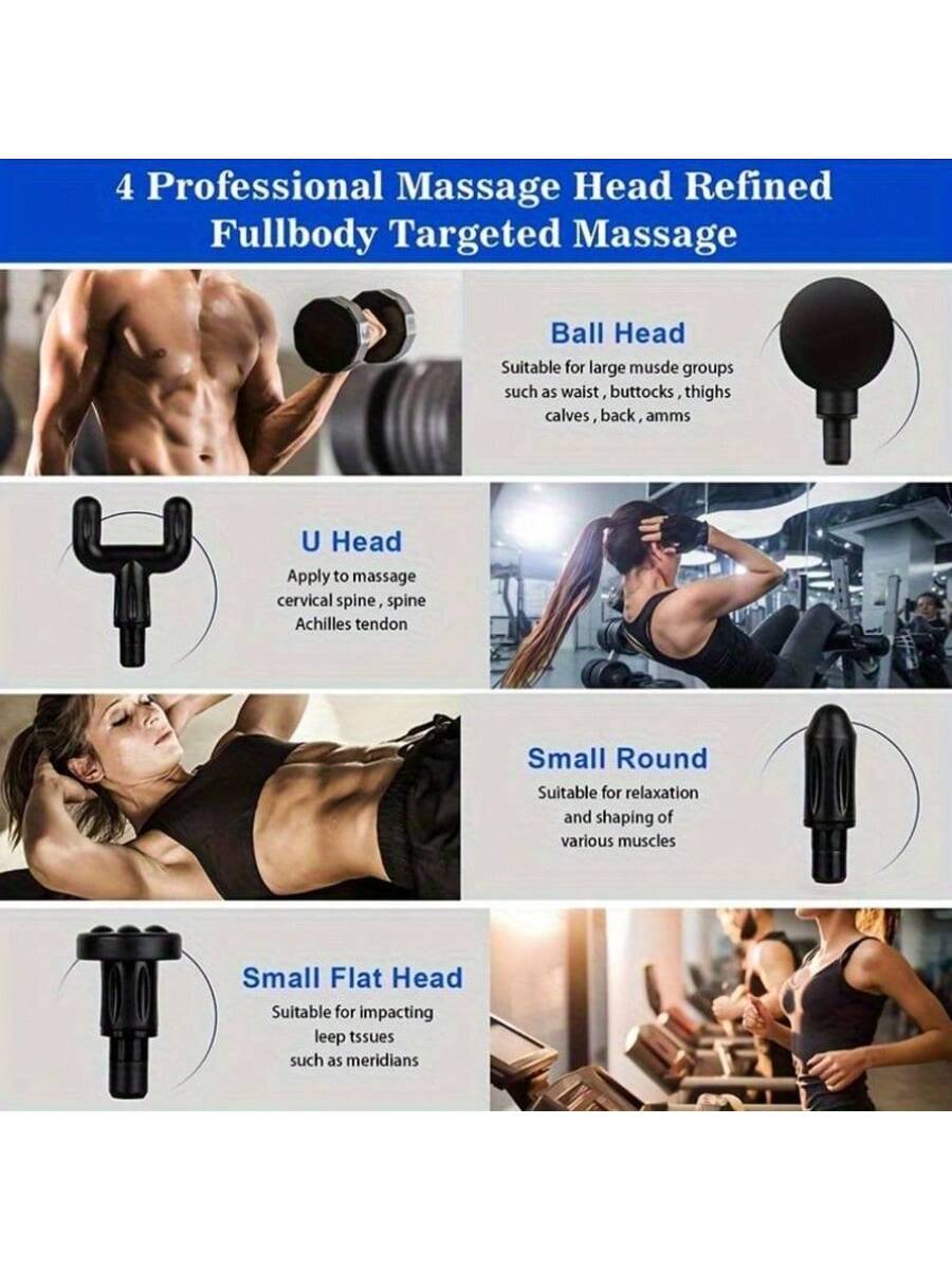 Massage gun travel pouch and accessories