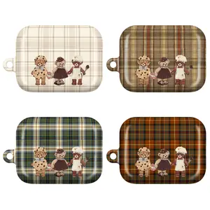 Cute Vintage Teddy Bear AirPods Case – Yellow Butter AirPod Cover for AirPods 4 3 2 1 & AirPods Pro Gen 2, AirPods Pro Gen 3 – City Girl Pop Aesthetic Case, Funny Foodie Cover