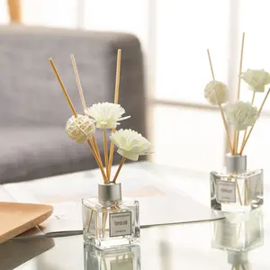 Reed Diffuser for Home – Natural Essential Oil Air Freshener, Long-Lasting Fragrance for Bathroom, Bedroom, Living Room, Office, Decorative Gift (Osmanthus)