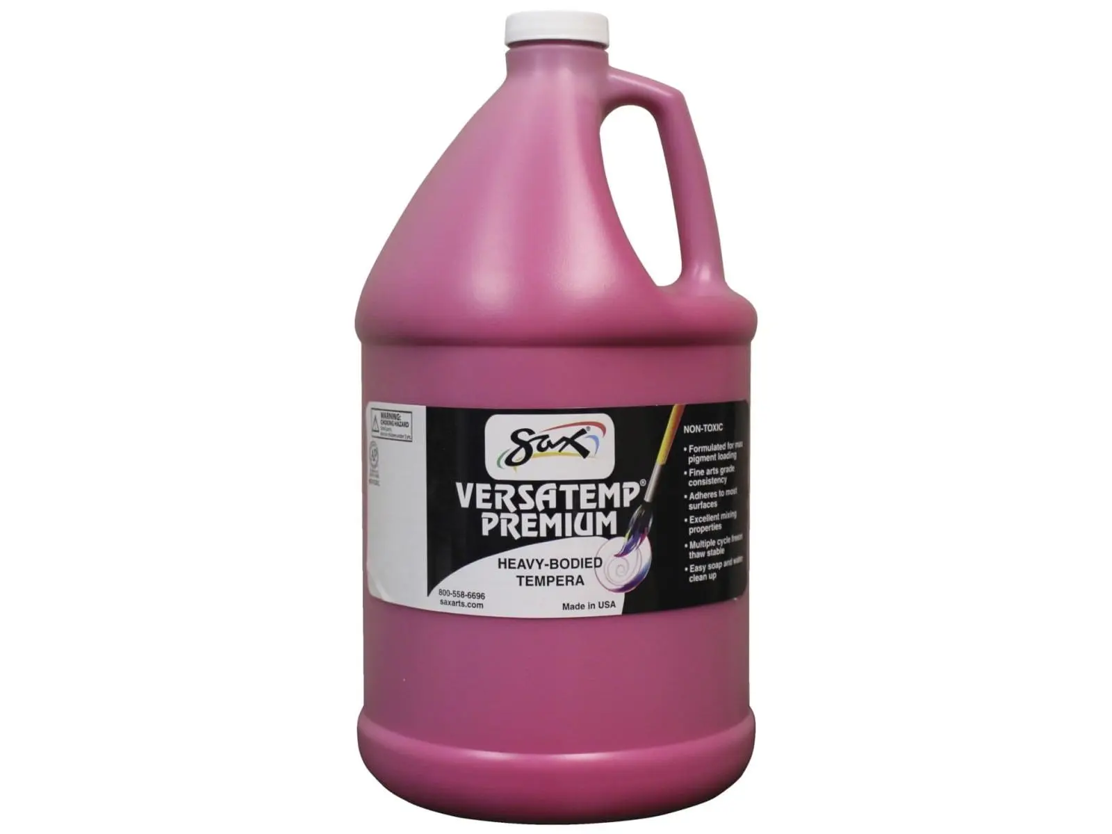 Chroma Acrylics 1592727 Versatemp Premium Heavy-Bodied Opaque Tempera Paint, Magenta - Non-Toxic, Excellent Color Mixing, Cleans Up Easy With Soap And Water, For Backdrops, Block And Screen Printing