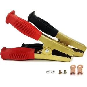 Heavy Duty Crocodile Clamp Thicken Pure Copper 100A/800A/1500A   Charger Clamps Power Replacement   Clips Jumper Cables Clamp Welding machine clamp(500-1500A)-Large