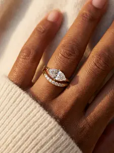 1 PC Fashionable Stackable Mix & Match Ring Zircon Ring Freely Combined Ring Set for Women Fashion Jewelry for Festival Party Daily Clothing Decor Trendy Engagement Eternity Band Ring Ladies Anniversary Party Birthday Valentine's Day Festival Gift