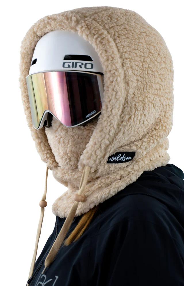 100% Sherpa Fleece Hood with Satin Lining | Cozy Warm Winter Hood in Brown Cow & Light Green | Soft, Windproof, Cold Wash | Versatile Dome-Shaped Design 100% Sherpa Fleece Hood with Satin Lining | Cozy Warm Winter Hood in Brown Cow & Light Green | Soft, Windproof, Cold Wash | Versatile Dome-Shaped Design