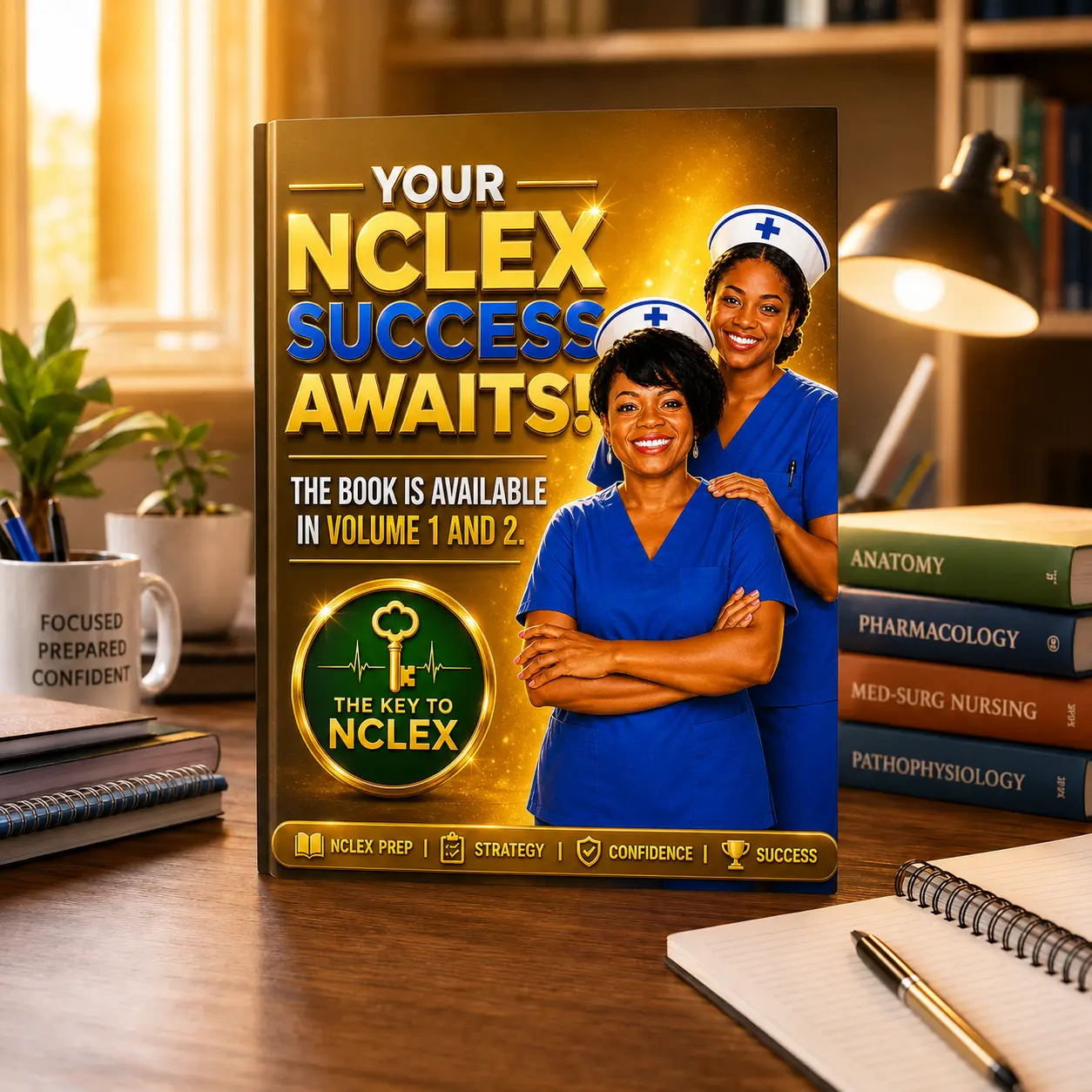 NCLEX Exam Preparation Book Volume 1 - Abridged 350-Page Nursing Student Study Guide (June 24 Published) with Clinical Accuracy, Critical Thinking, English, Evidence-Based Interventions Practice Strategies