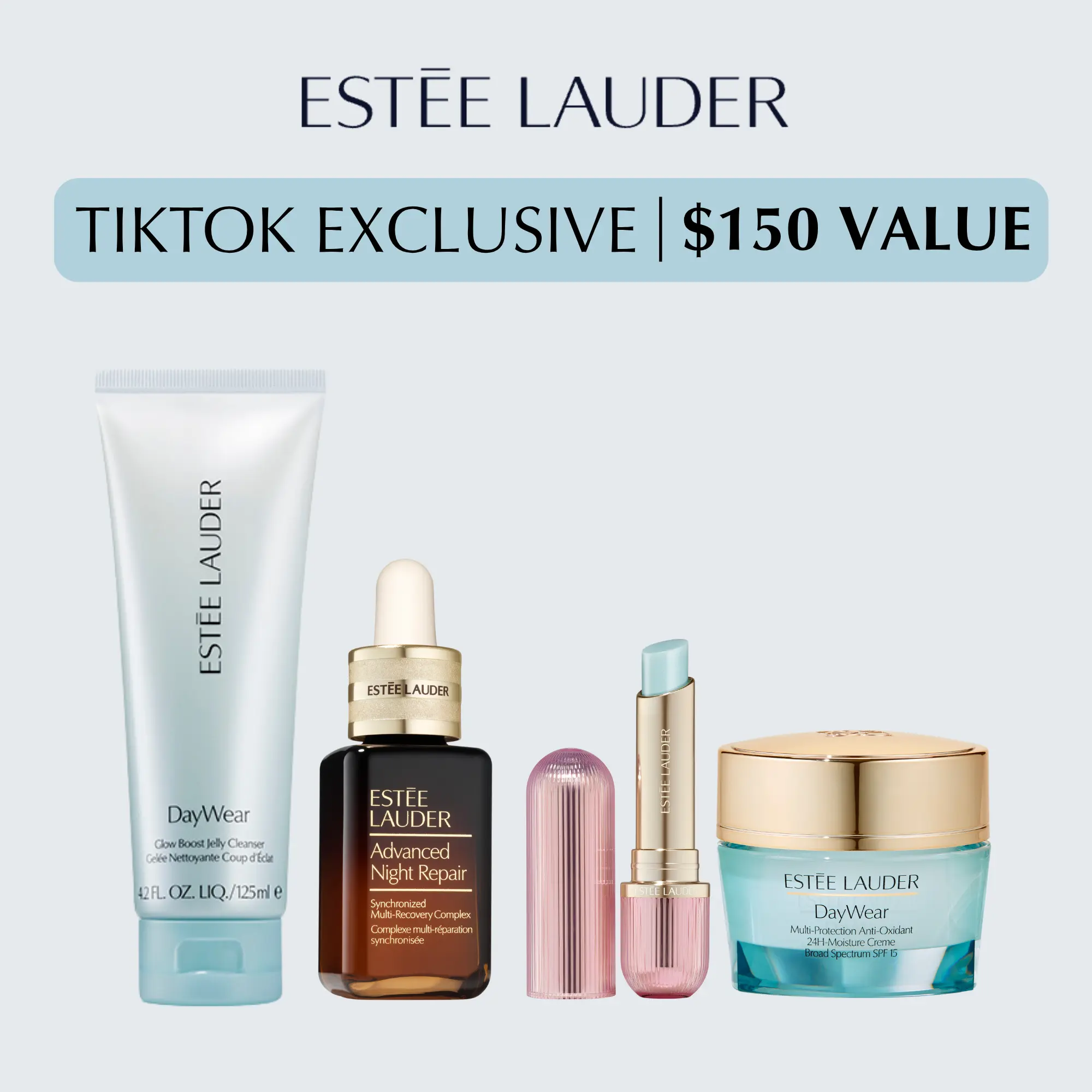 Glow Essentials Skincare & Lip Bundle | Estée Lauder