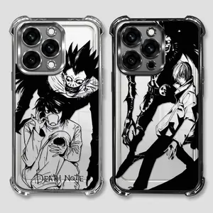 DEATH NOTE phone case for iPhone 17/16/15/14/13/12/11 Xs Pro Max Plus/AIR,anime casing for Samsung Galaxy S26/S22/23/24/25/PLUS/ULTRA/FE/EDGE, Clear Drop Protection Thickened at four corners corner Shockproof Protective cover Gifts for DEATH NOTE fans