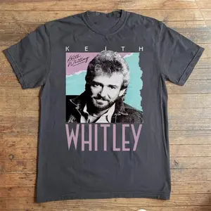 Country Music Keith Whitley Charcoal Unisex Short Sleeve All Size T-Shirt