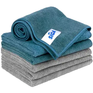 Microfiber Cleaning Cloth, Pack of 6, Size: 13.8" X 15.7" rough hands microfiber cloth MR.SIGA