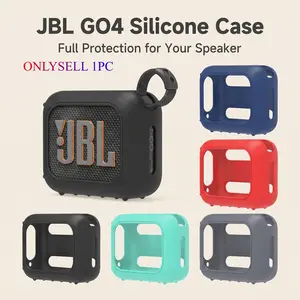 Silicone Protective Case for Jbl Go4, Full Protection Bluetooth-compatible Speaker, Shockproof Anti-Drop, Multiple Colors Available, Outdoor & Indoor Use