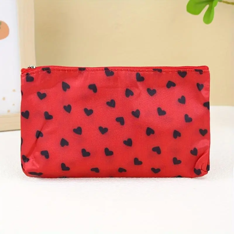 Multifunctional Fashion Makeup Bag, Heart-Shaped Travel Cosmetic Pouch Perfect for Carrying Cosmetics and Toiletries on the Go